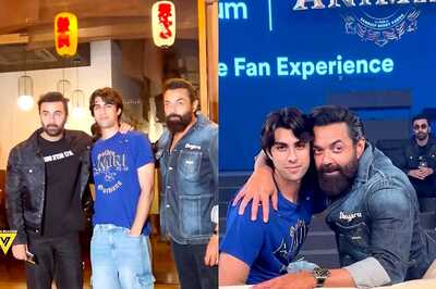 Ranbir Kapoor Hugs Animal Co-Star Bobby Deol, Poses With His Son Aryaman As They Get Papped; Watch