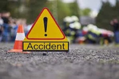 Man on 2-wheeler Tossed in Air after Speeding Audi Rams It in Jaipur; Driver Detained