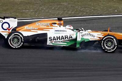 Force India's Young Diver Test continues in Silverstone