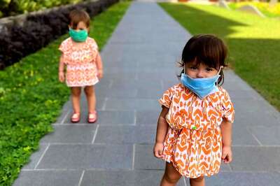 Lisa Ray Posts Pic of Twin Daughters Wearing Masks, Shares Heartfelt Message