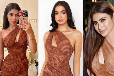 Khushi Kapoor and Mouni Roy Kill It in SAME Brown One Shoulder Dress; See Photos