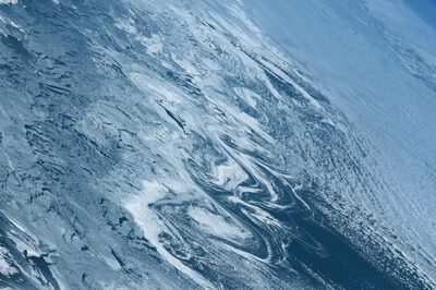 Stunning View Of Frozen Seawater On Earth Taken From ISS