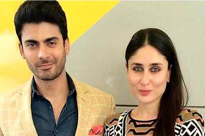 Snapshot:  Kareena Kapoor bonds with 'Khoobsurat' actor Fawad Khan