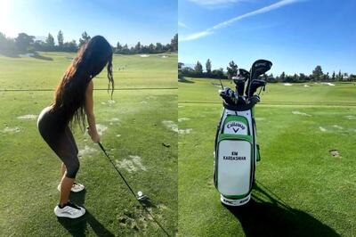 Kim Kardashian is in the Mood for Golf, See Pics