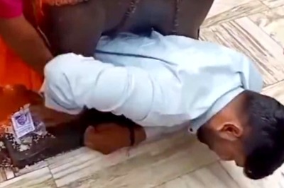 Man Gets Stuck Under Elephant Statue at Gujarat Temple, Video Goes Viral