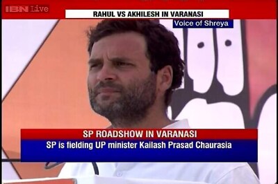 Rahul holds roadshow in Varanasi, BJP cries foul, asks why was Modi barred
