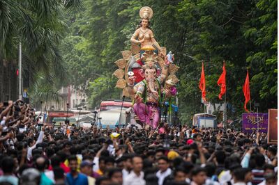 Ganpati Bappa Is Back! First Glimpse of A Big Idol in Mumbai As Ganeshotsav to Begin Soon | WATCH