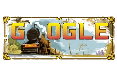 Google doodles 160 years of India's first passenger train journey