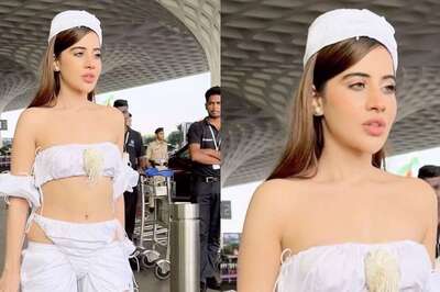 Urfi Javed Gets Brutally Trolled, Netizens Call Her 'Behuda' For Bold White Cut-Out Outfit