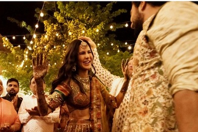 Katrina Kaif and Vicky Kaushal's Mehendi Outfits by Sabyasachi Celebrate Colours of India