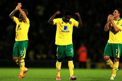 Norwich stun Arsenal 1-0 to register their first win
