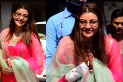 In Pics: Kajal Aggarwal Poses for Shutterbugs Ahead of Her Wedding with Gautam Kitchlu