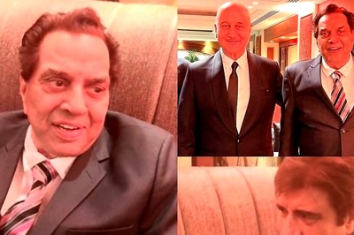 Dharmendra Touches Anupam Kher, Raj Babbar's Heart As He Recites Poem at Karan Deol's Wedding; Watch
