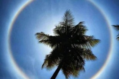 Bengaluru Residents Witness Rare 'Sun Halo' Phenomenon, Stunning Images Go Viral on Twitter