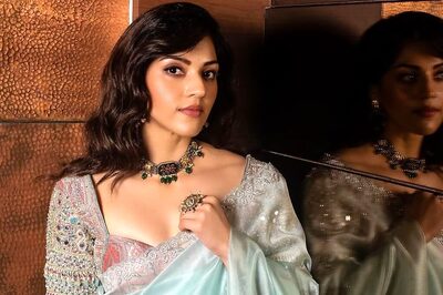 Mehreen Pirzada's Turquoise Saree Is The Perfect Wedding Wear