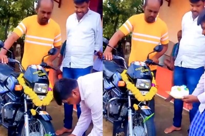 Watch: Man Celebrates Bike's Birthday, Ties Knife To Front Tyre To Cut Cake