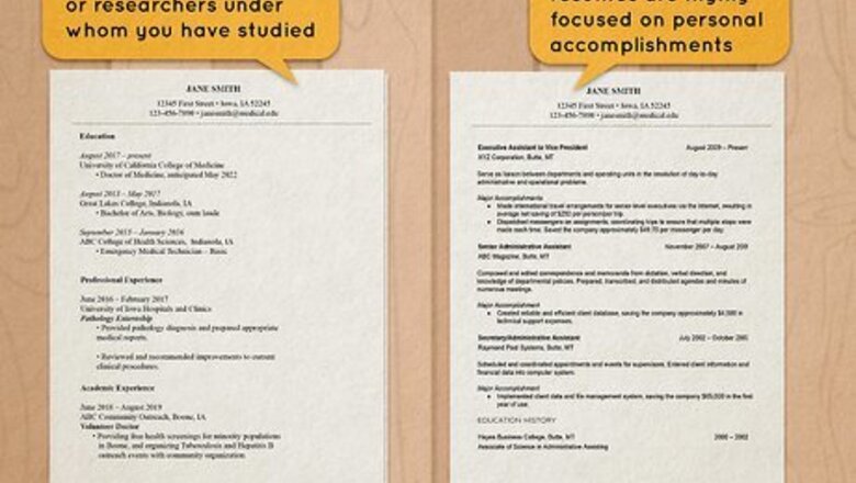 How to Write a CV for Medical School