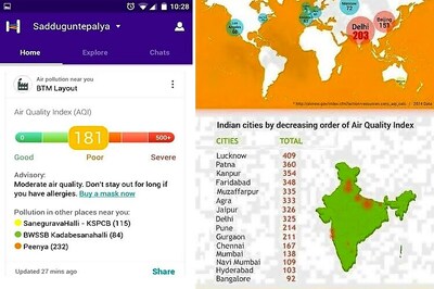 Helpchat app now alerts users when pollution levels around them are high