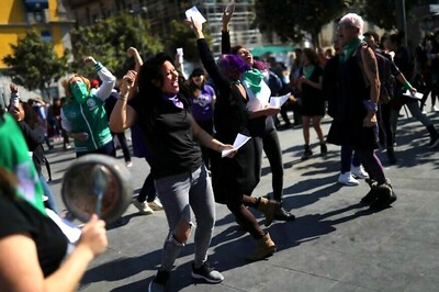 Donning Green Scarves, Mexican Women Dance Outside Cathedral Demanding Legal, Safe Abortions