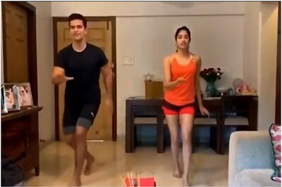 Janhvi Kapoor and Angad Bedi Dance to the Tunes of Anil Kapoor's One Two Ka Four