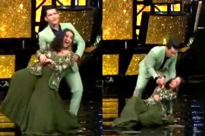 Indian Idol 12: When Neha Kakkar Fell on Stage While Dancing With Aditya Narayan