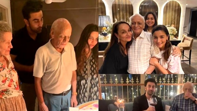 Alia Bhatt Hugs Her Grandfather, Ranbir Kapoor Enjoys a Drink With Him In Unseen Video; Watch