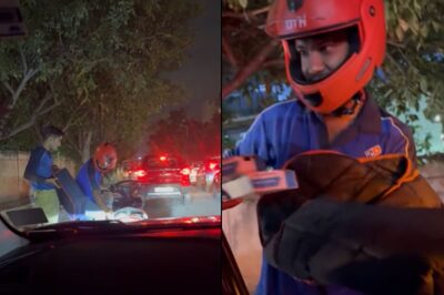 Peak Bengaluru: Hungry Man Stuck in Traffic Jam Orders Pizza, Gets Delivery in Minutes