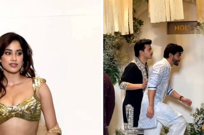 Rumoured Couple Jahnvi Kapoor, Shikhar Pahariya Spotted At Manish Malhotra's Diwali Bash