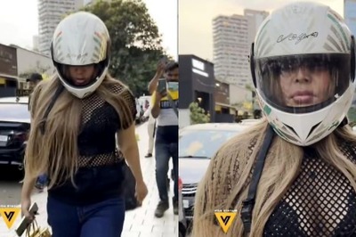 Rakhi Sawant Wears Helmet, Hints At Discussing Lawrence Bishnoi's Threat With Salman Khan