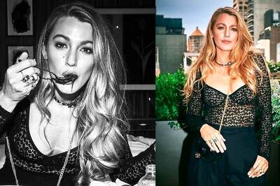 Blake Lively's All Black Look And Signature Blonde Hair Turn Hea