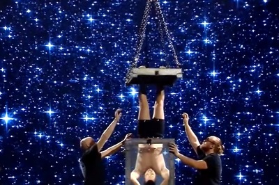 Watch: Man With Restrained Hand And Feet Escapes Water Tank To Break World Record