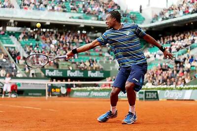 Gael Monfils beats Ernests Gulbis at French Open