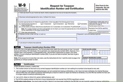 How to Complete a W‐9 Tax Form