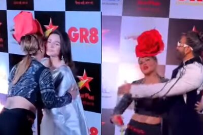 Rakhi Sawant Kisses Alia Bhatt, Hugs Ranveer Singh As She Steals Limelight at ITA Awards; Watch