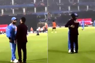 World Champions Catch Up: Virat Kohli And Suresh Raina Hug Each Other During India’s Thriller vs ENG - WATCH