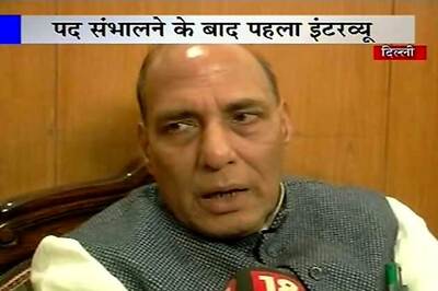 Advani not behind Gadkari opting out: Rajnath