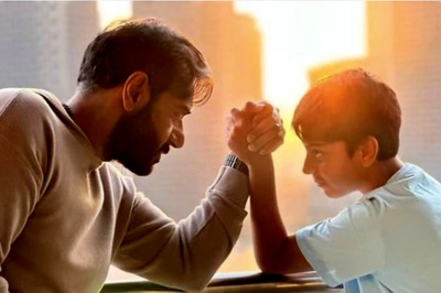 Ajay Devgn’s Cute ‘Baap-Beta’ Moment With Son Yug Screams Love; See Pic