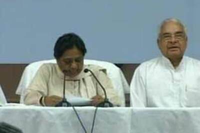 Maya announces alliance for Haryana Assembly polls