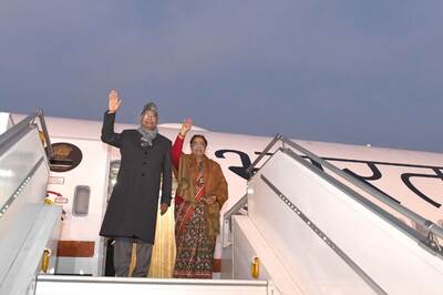 President Ram Nath Kovind Boards Air India One-B777 Aircraft for Its Inaugural Flight to Chennai