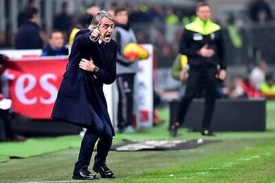 Roberto Mancini gets one-match ban after Milan derby flare up