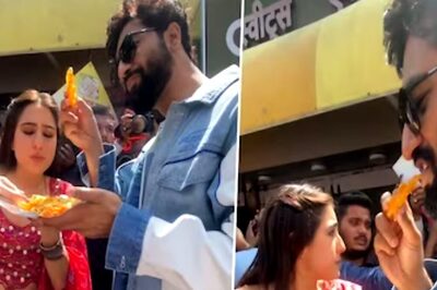 Watch: Sara Ali Khan And Vicky Kaushal Enjoy Poha, Jalebi In Indore
