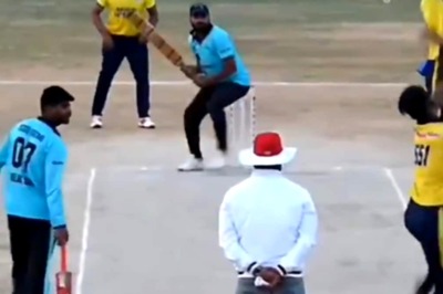 When Short Fine-Leg Fielder Uses '100% Of Brain' To Save A Six - WATCH