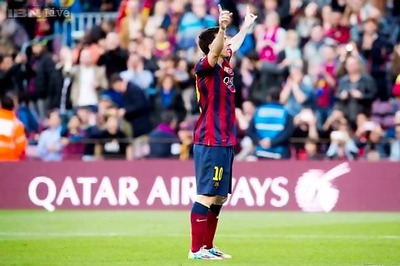Record-breaking Messi bags hat-trick as Barcelona rout Osasuna 7-0