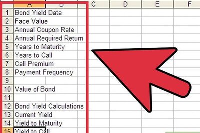 How to Calculate Bond Yield in Excel