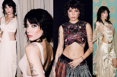 Halsey Embraced India With 3 Outfits Crafted By Saaksha Kinni, Arpita Mehta and Anamika Khanna