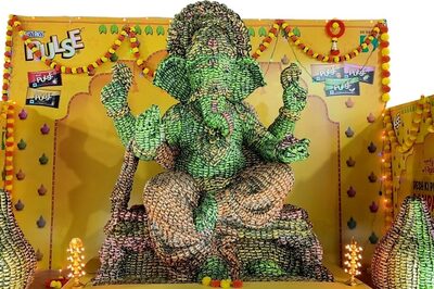 Sweetening Celebrations: 'Pulse Candy' Ganesh Idol at Mumbai's Lalbaugcha Raja Pandal Adds to Festivities