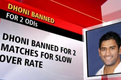 Dhoni banned from 2 ODIs, Sehwag to lead India
