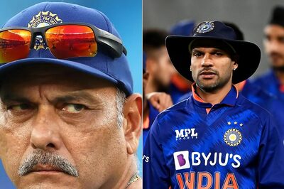 'Seriously, They'll Have to Think of it': Shastri's Frowning Message to Shikhar Dhawan, Laxman Ahead of 2nd ODI