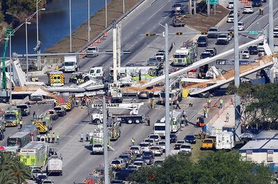 Four Killed, Nine Injured as 'New' Footover Bridge Collapses in Miami