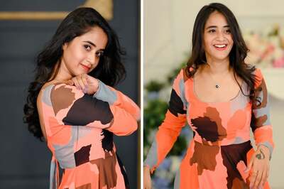 Actress Deepthi Sunaina In Abstract Multicoloured Dress Is Epitome Of Grace